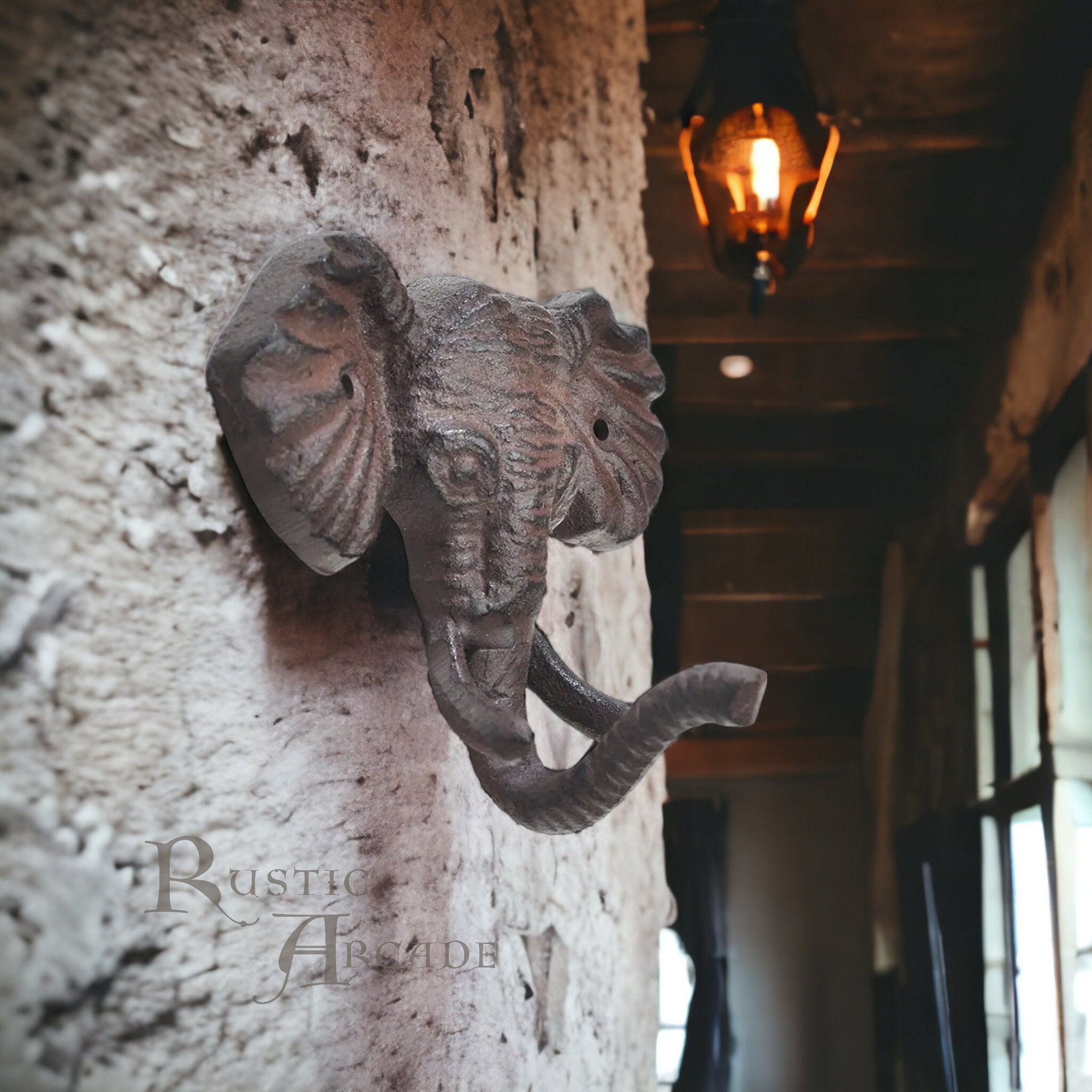 Rustic Cast Iron Animal Hooks, Vintage Dog Cat Elephant Iron Coat Hangers, Cast Iron Bathroom Fixings, Rustic Home Decor Gifts For Mum Dad