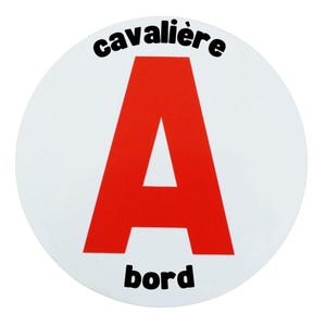 Schijf A-rijder aan boord – Magnetische sticker