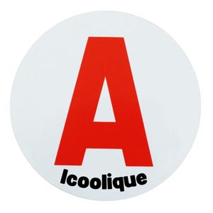 Alcoholische Schijf A – Magnetische Sticker