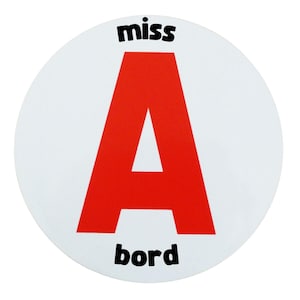 Miss on Board Disc - Magnetische Sticker