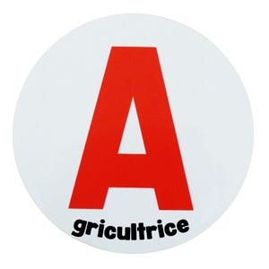 Schijf A Farmer – Magnetische Sticker