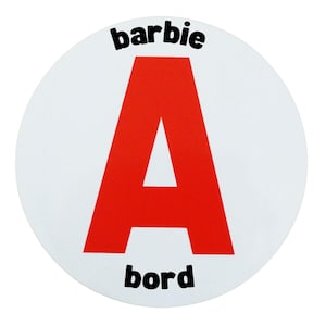 Barbie on Board Schijf A – Magnetische Sticker