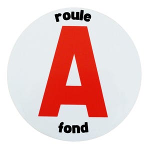Schijf A rolt hard – Magnetische sticker