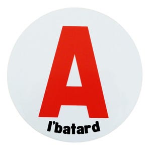 Schijf A al'batard – Magnetische sticker