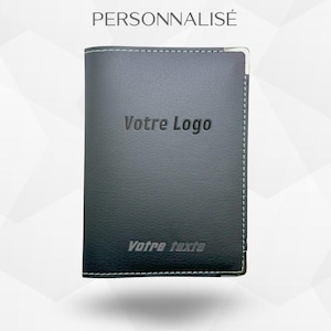 Porte-carte grise personnalisé en similicuir - Cadeau élégant et pratique pour automobiliste