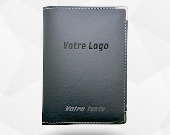Porte-carte grise personnalisé en similicuir - Cadeau élégant et pratique pour automobiliste