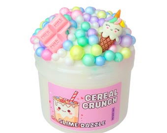 Cereal Crunch Floam Slime Crunchy ASMR Fruit Loops Scented