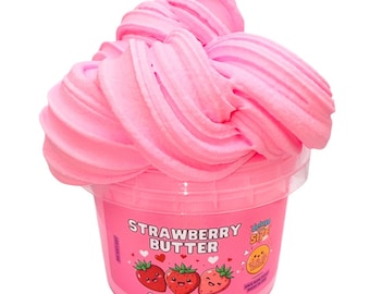 Mega Bucket Strawberry Butter Slime 16 Fl Oz Slime grande Profumato Non appiccicoso Prodotto negli USA Adatto ai principianti Profumato