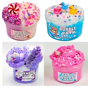 Best Selling Slime Bundle Gift Set 4 Full Size Slimes 8 Fl Oz Each