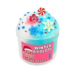 Winter Axolotl Snow Fizz Slime Duftender Weihnachtsschleim