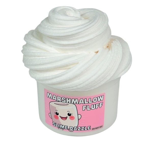 Fluffy Marshmallow Butter Slime: Vanilla Scented, Non-Sticky Beginner Slime