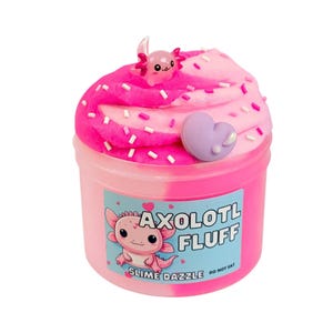 Axolotl Cloud Slime: Raspberry Sugar Scented, Axolotl Sprinkles