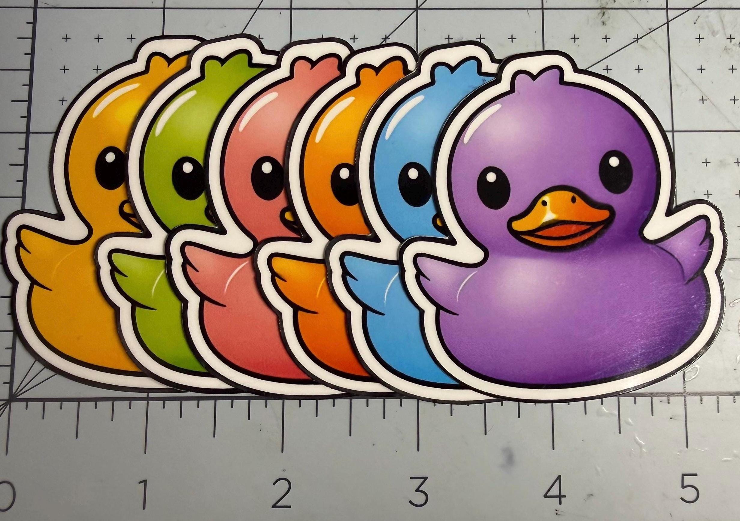 Rubber Duck Sticker: Personalized Name, Waterproof Vinyl Decal - Etsy