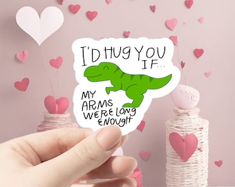 Dinosaur Valentines Stickers - Kids Valentines - Kids Stickers - Dinosaur Stickers
