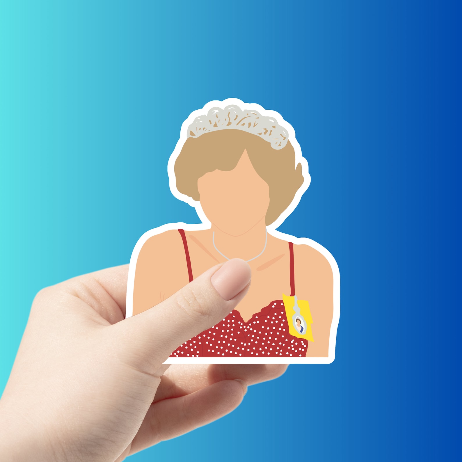 Diana Sticker Princess Diana Stickers - Lady Di- Princess Diana - Princess of Wales ...