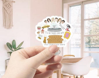 Friends Stickers- Friends TV show- Central Perk- New York- Chandler Monica Rachel Ross Joey Phoebe
