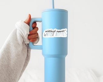 Emotional Support Waterbottle Sticker-Waterbottle Sticker-Sticker Gift