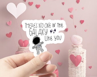 Galaxy Valentines Stickers- Sticker Pack - Astronaut Stickers - Space Valentines - Kids Valentines- Kids Stickers
