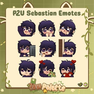 P2U Sebastian Emotes | Stardew Valley | Twitch & Discord Emotes