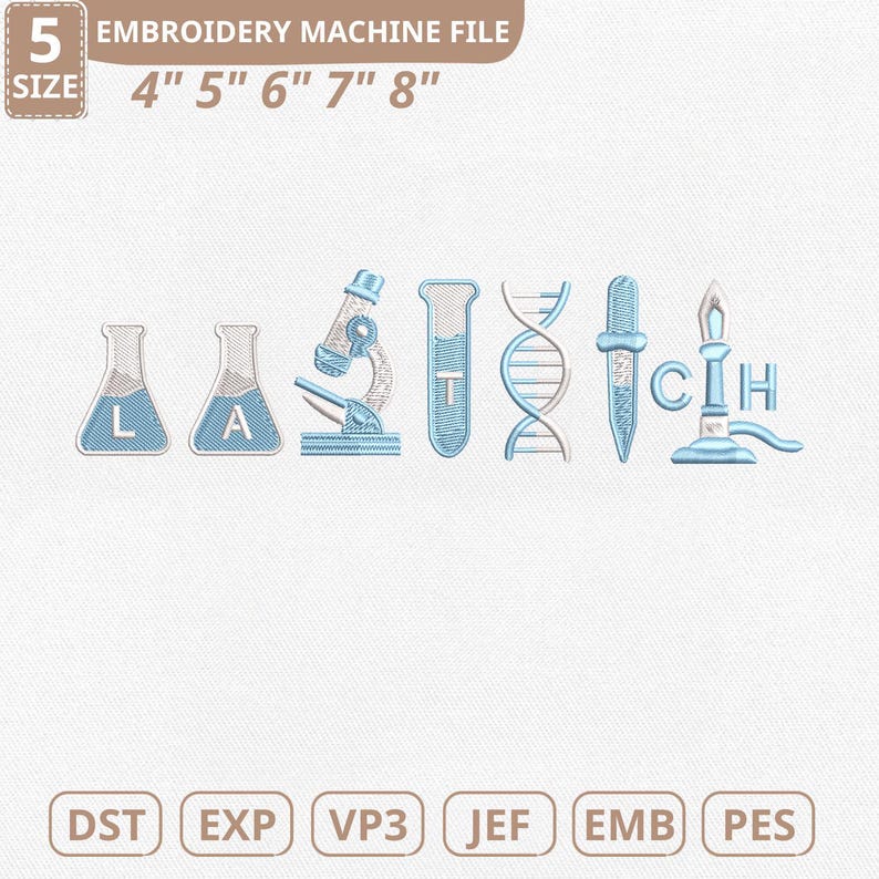Embriodry Instruments Science Lab Instruments Machine Embroidery File, Laboratory Technician ...