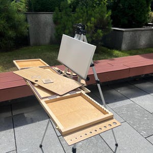 Portable Pochade Box - Plein Air Öl & Gouache Malerei, Künstler Geschenke
