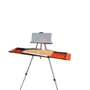 Plein Air Pochade Box Shrubmart Portable Artist Easel, Lightweight Oil Paint Box
