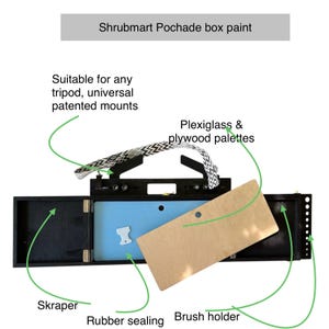 Plein Air Pochade Box: Portable Wooden Easel for Oil & Acrylic,outdoor paintihg box