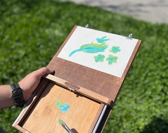 Mini Pochade Box – Portable Plein Air Easel
