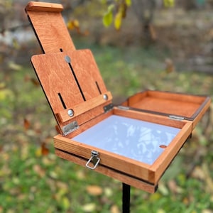 Estuche para pintura al aire libre, estuche de viaje para pintar, estuche de viaje, regalo personalizado para artista, estuche portátil para artista al aire libre, estuche apto para pintar al aire libre.