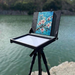 Plein Air Pochade Box Staffelei: Tragbare Malerei, Geschenk für Künstler