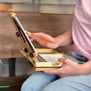 Caja Pochade para artistas al aire libre o en estudio para pintura al óleo, acrílico, acuarela y dibujo, regalo de artista para el día de cumpleaños