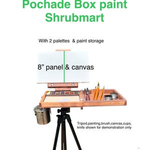 Plein Air Pochade Box Easel for Oil & Acrylic Painting for Professional Outdoor Painter
