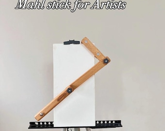 Handgemachte Buchenholz Mal-Stick: Künstler-Maler-Werkzeug (43 cm)