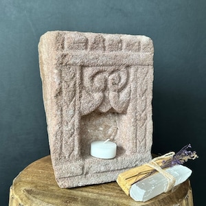 Genuine 1800s Indian Sandstone Shrine/Altar Artifact