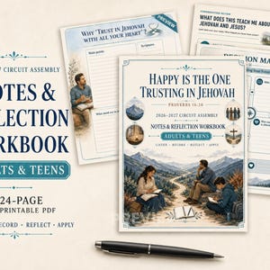JW 2026–2027 Circuit Assembly With Circuit Overseer — Notes Workbook, Adults & Teens, Printable PDF