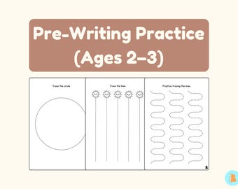 Toddler Tracing Workbook | Lines & Shapes, Ages 2-3 (PDF)