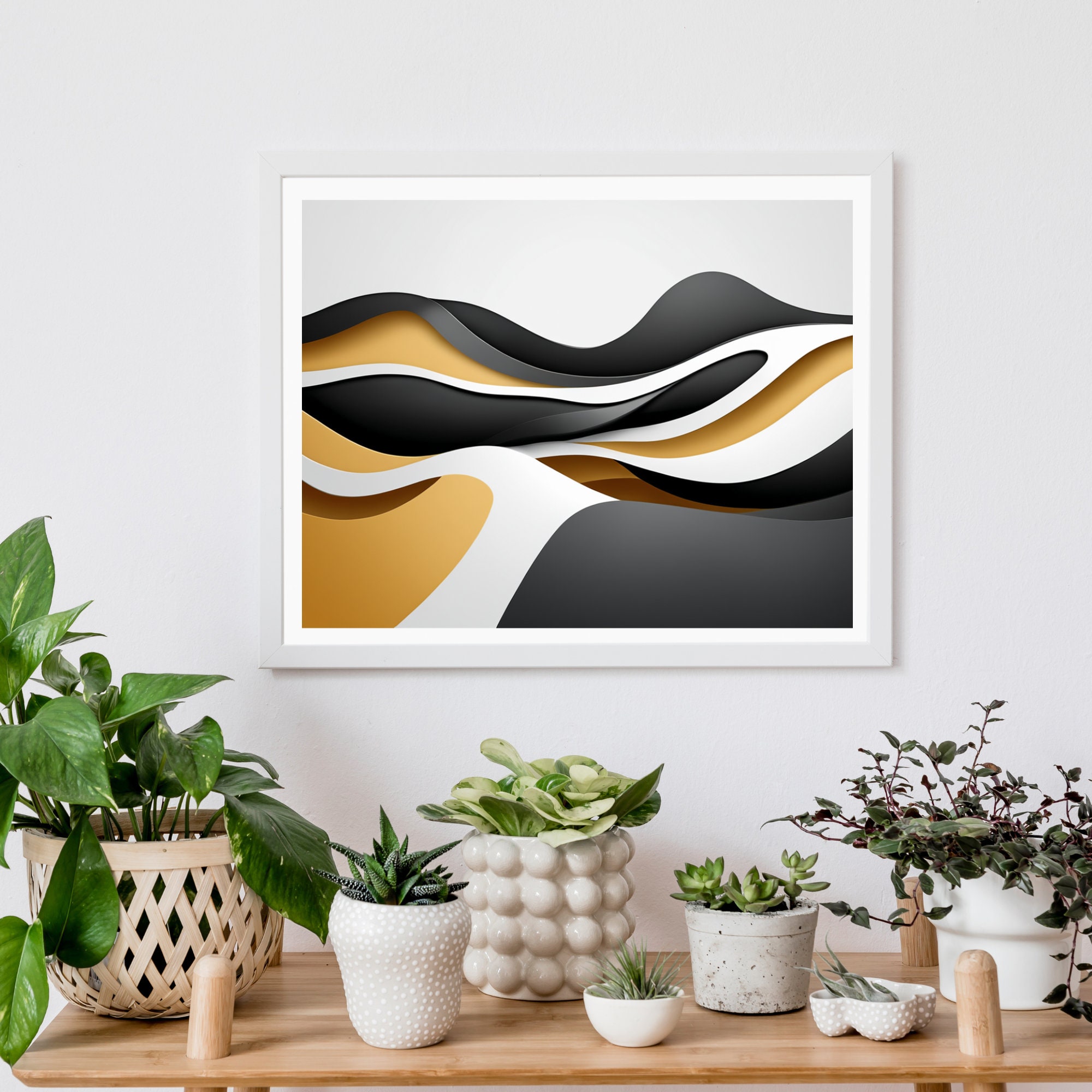 Winding Echoes Instant Download Printable Art, Modern Wall Art Print ...
