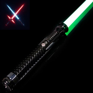 Qui-Gon Jinn's NeoPixel Lightsaber: Eco Rgb Base Lit with Sensitive Smooth Swing Xeno3 Pixel Metal Hilt Heavy Skywalker Star Wars Gift