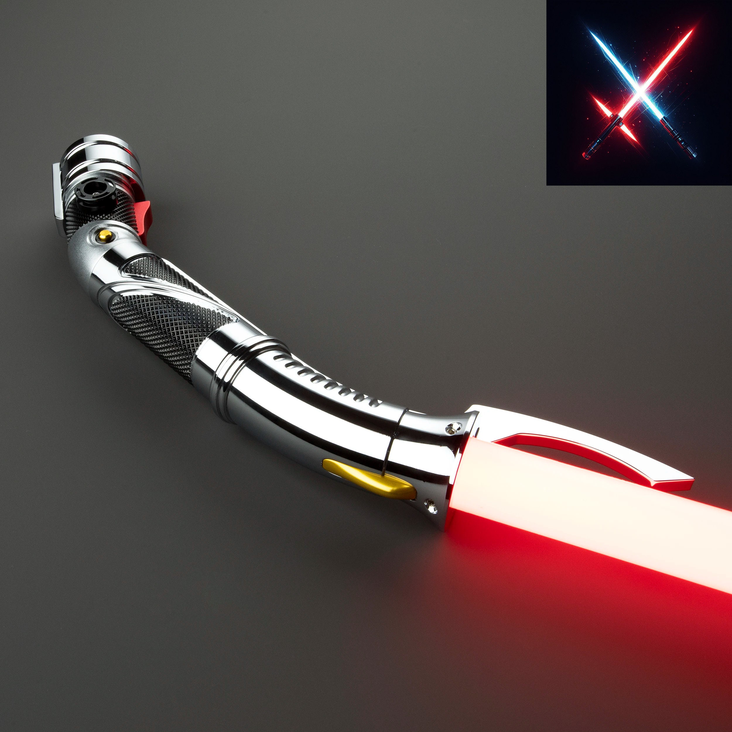 Count Dooku's Neopixel Lightsaber: Eco Rgb Base Lit With Sensitive