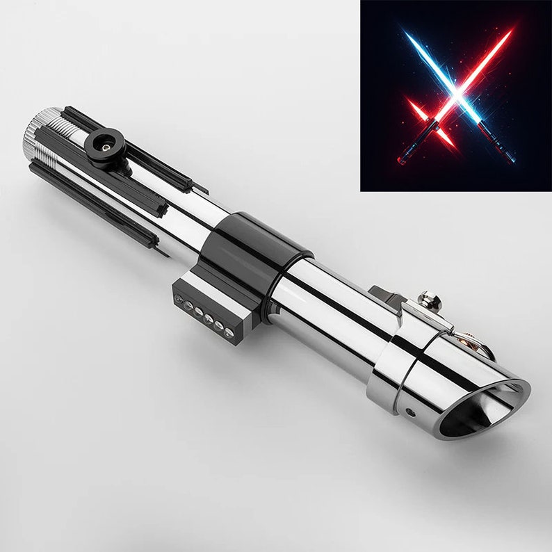 Anakins EP 2 NeoPixel-ljussabel: Eco RGB-basbelyst med känslig, smidig svängning Xeno3 Pixel metallhandtag tung Skywalker Star Wars-present bild 5