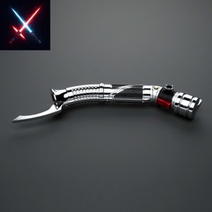 Count Dooku&#39;s NeoPixel Lightsaber: Eco Rgb Base Lit with Sensitive Smooth Swing Xeno3 Pixel Metal Hilt Heavy Skywalker Star Wars Gift
