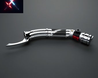 Count Dooku's NeoPixel Lightsaber: Eco Rgb Base Lit with Sensitive Smooth Swing Xeno3 Pixel Metal Hilt Heavy Skywalker Star Wars Gift