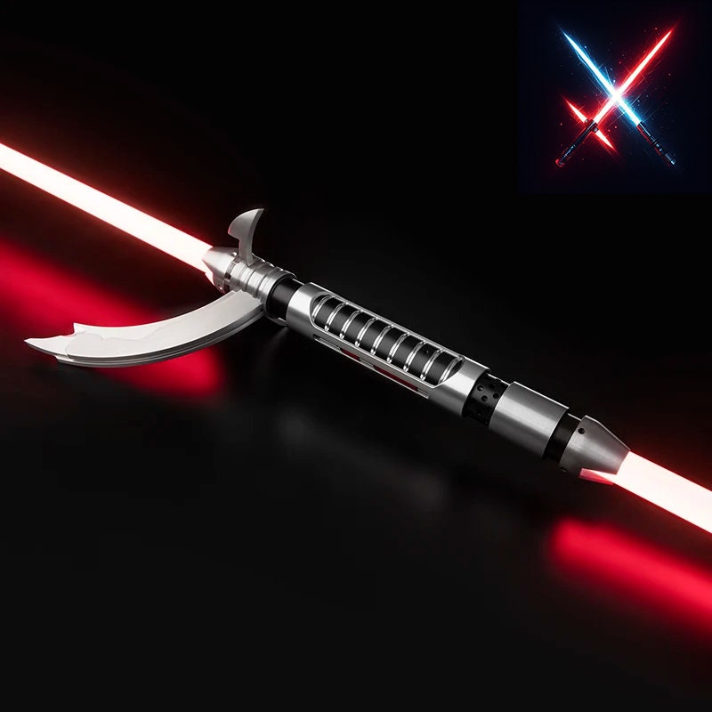 Darth Maul Crimson Dawn Neopixel Lightsaber: Eco Rgb Base Lit With