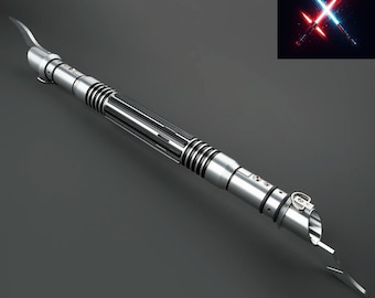 Sable de luz NeoPixel de Savage Opress: Base Eco Rgb iluminada con oscilación suave y sensible Xeno3 Pixel Metal Hilt Heavy Skywalker Regalo de Star Wars