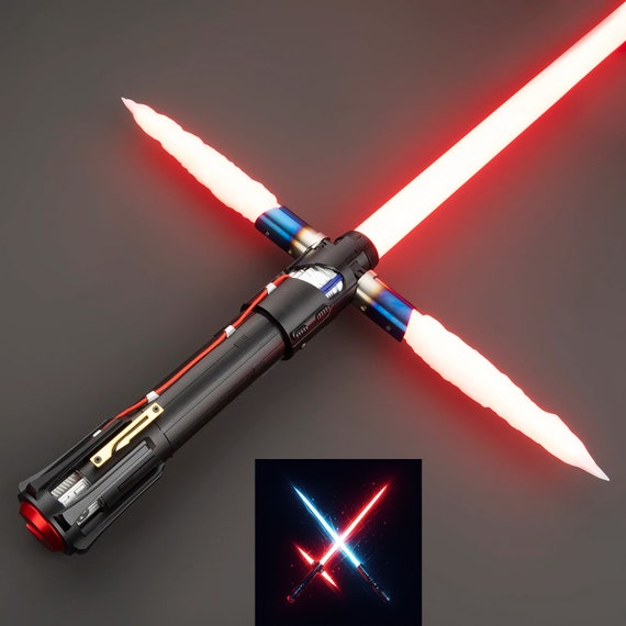 Kylo Ren's Neopixel Lightsaber Eco Rgb Base Lit With Sensitive