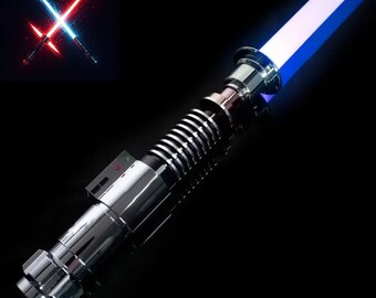 Luke Skywalker's ROTJ NeoPixel Lightsaber Eco Rgb Base Lit with Sensitive Smooth Swing Xeno3 Pixel Metal Hilt Heavy Star Wars Gift