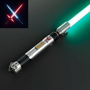 Sabine Wren NeoPixel Lightsaber: Eco Rgb Base Lit with Sensitive Smooth Swing Xeno3 Pixel Metal Hilt Heavy Skywalker Star Wars Gift