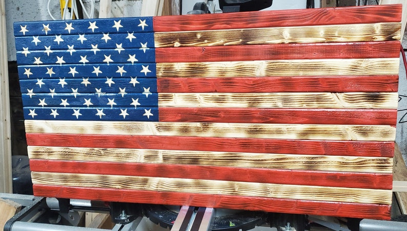 Rustic American Flag - Etsy
