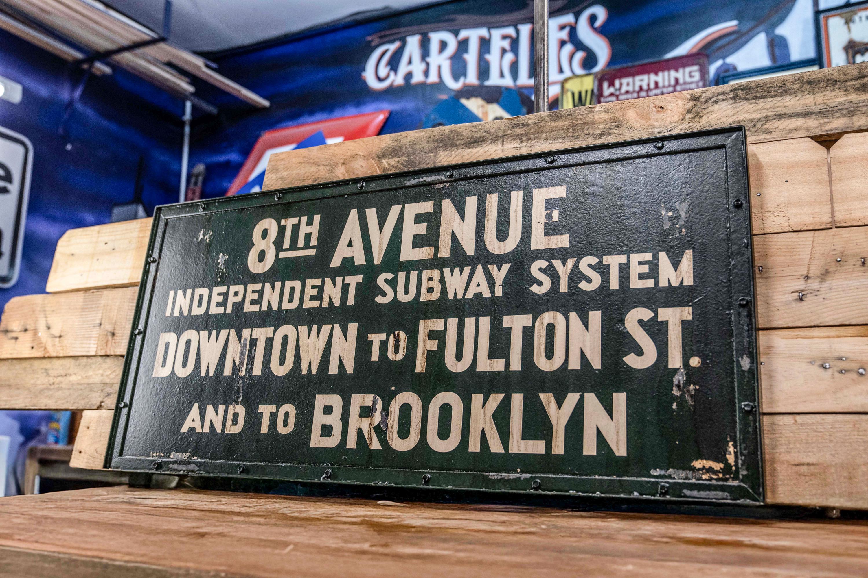 Replica of the 1930s 8th Avenue Independent Subway System Poster