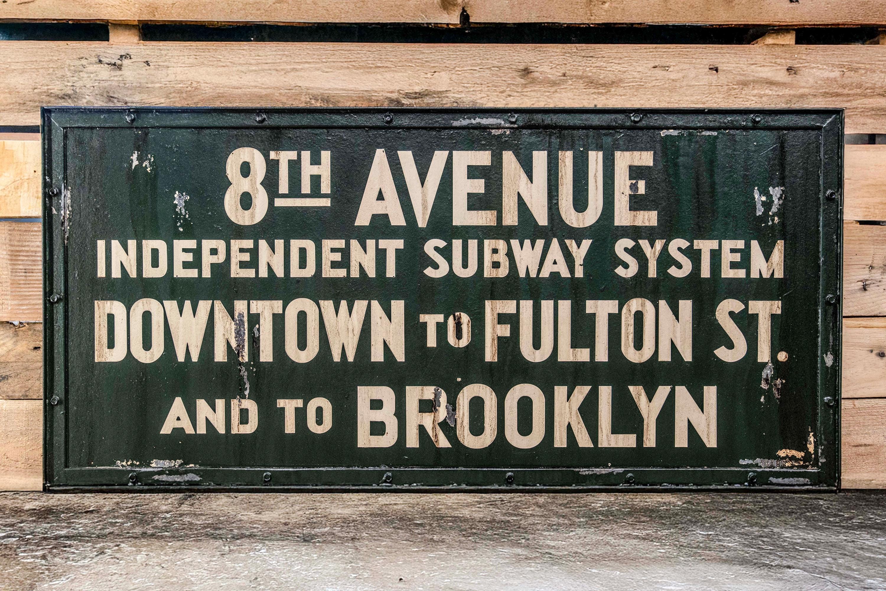 Replica of the 1930s 8th Avenue Independent Subway System Poster